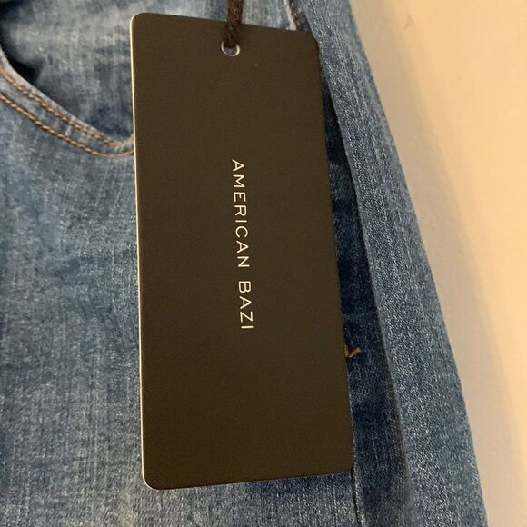 American Bazi high rise skinny distressed jeans Size 2X NWT - Picture 7 of 12
